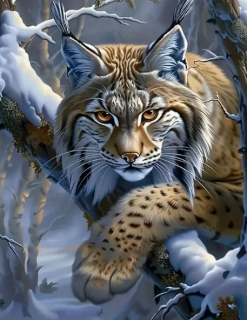 Diamond Painting Luchs